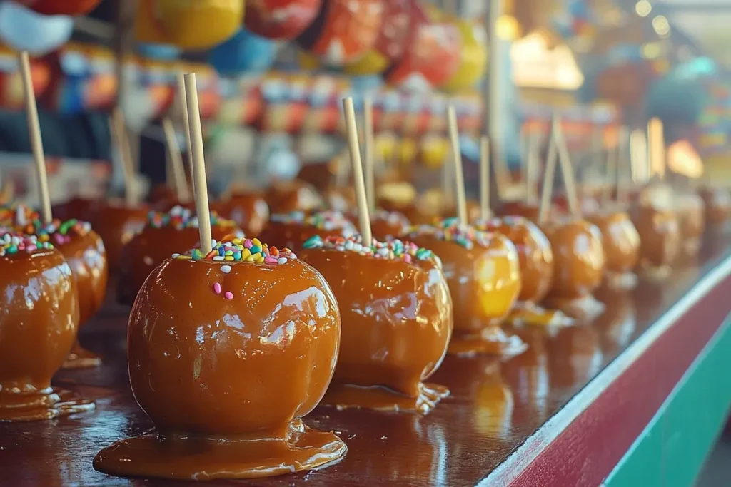 Which apples are best for caramel apples at a festive fair?